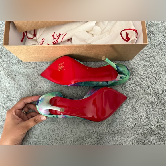 Christian Louboutin- Iriza Pointed Toe Half d'Orsay Pump - Picture 3 of 4